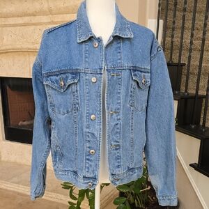 Vintage Old Navy Light Blue Denim Trucker Jacket M